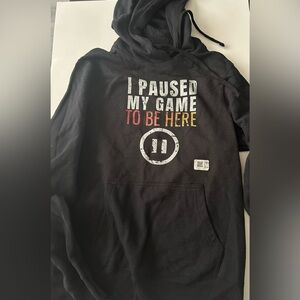 Black Gamer Hoodie with Fun Print